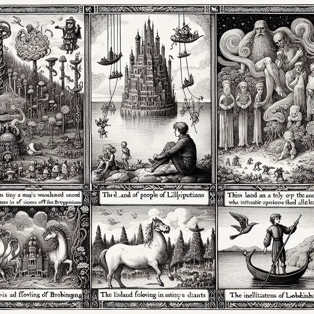Qual é o resumo de As Viagens de Gulliver?