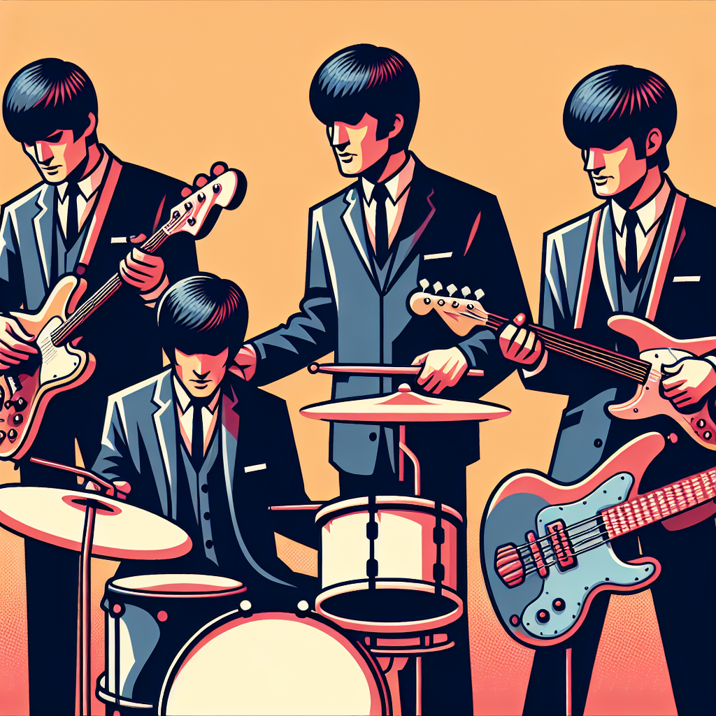 Qual foi a formação e a trajetória dos Beatles na música?