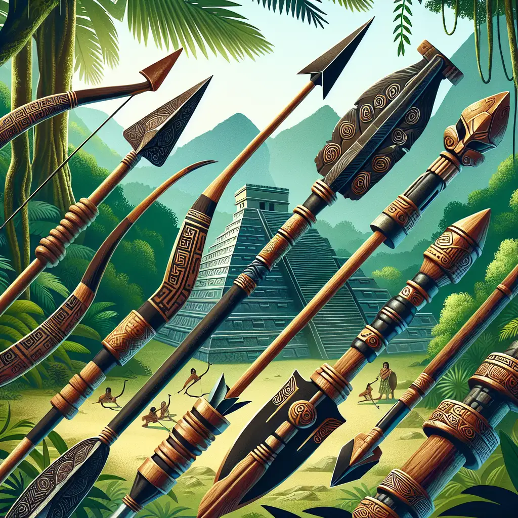 Quais foram as principais armas usadas pelos maias?
