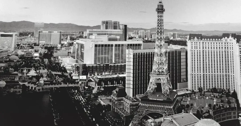 Qual é a torre de Las Vegas inspirada em Paris?