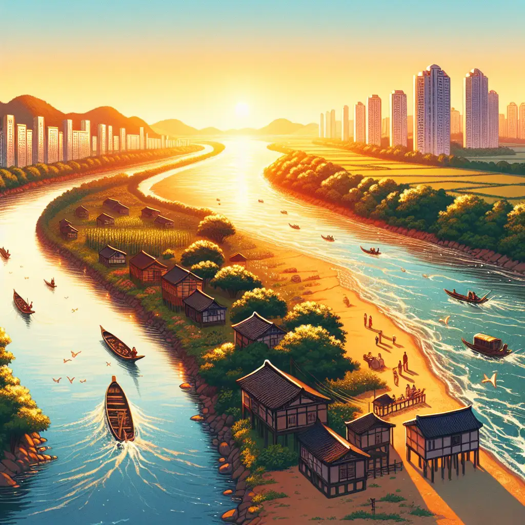 Qual é o rio que separa a Coreia do Norte da China?