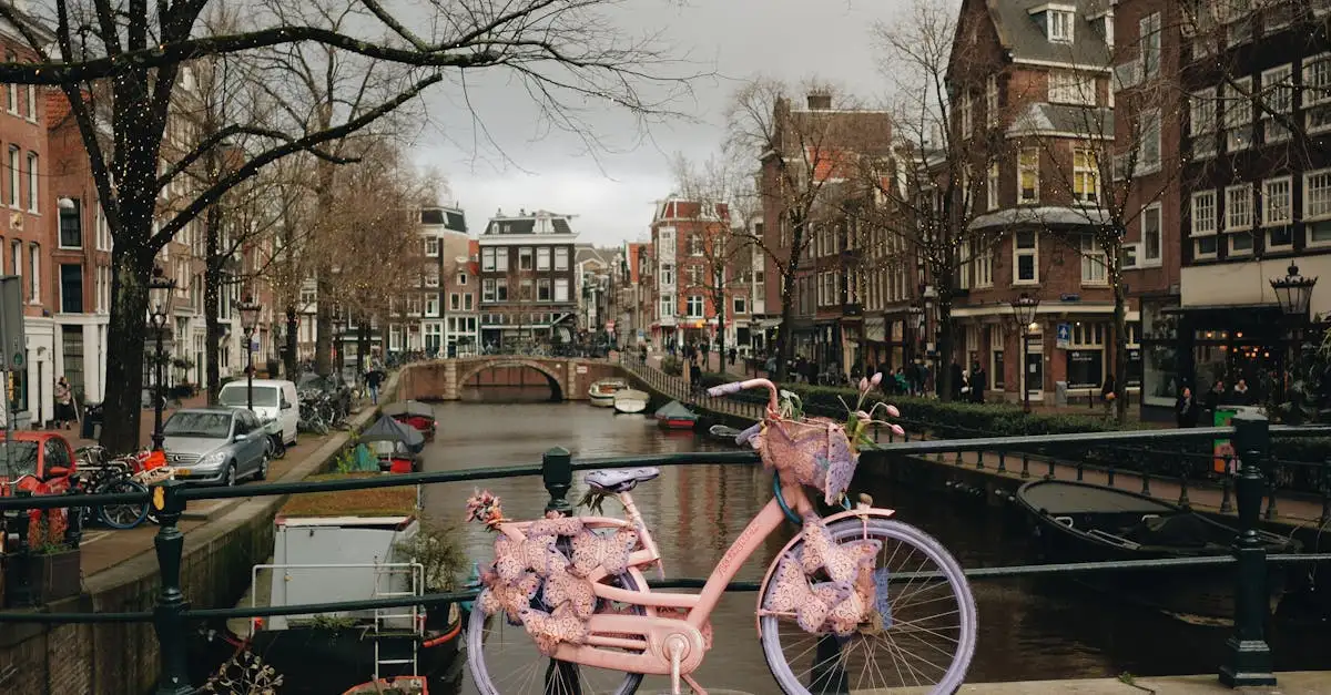Qual cidade da Holanda é famosa por suas pontes?