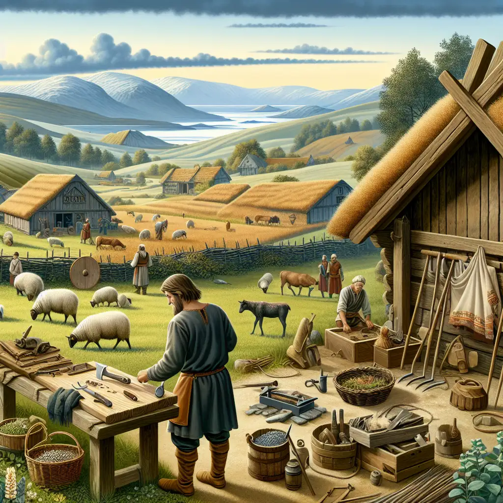 Como era o dia a dia de um agricultor viking?