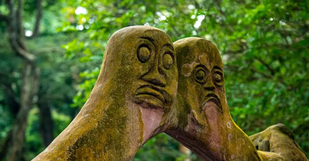 Quais são os principais pontos da floresta sagrada de Osun-Osogbo?