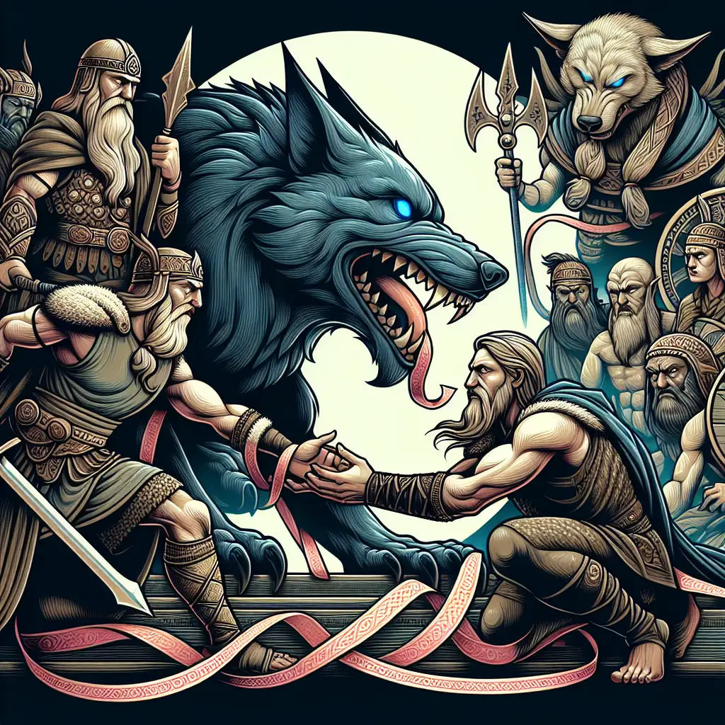 Qual é a história de Tyr e do lobo Fenrir na mitologia?