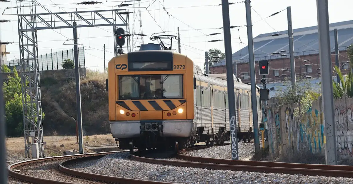 Como as linhas ferroviárias eletrificadas diminuem as emissões de CO2?