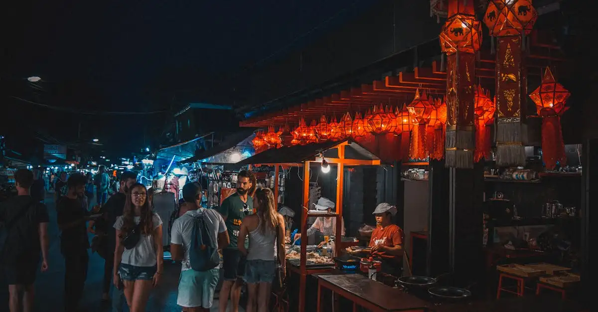 Quais são as melhores cidades da Tailândia para mercados noturnos?