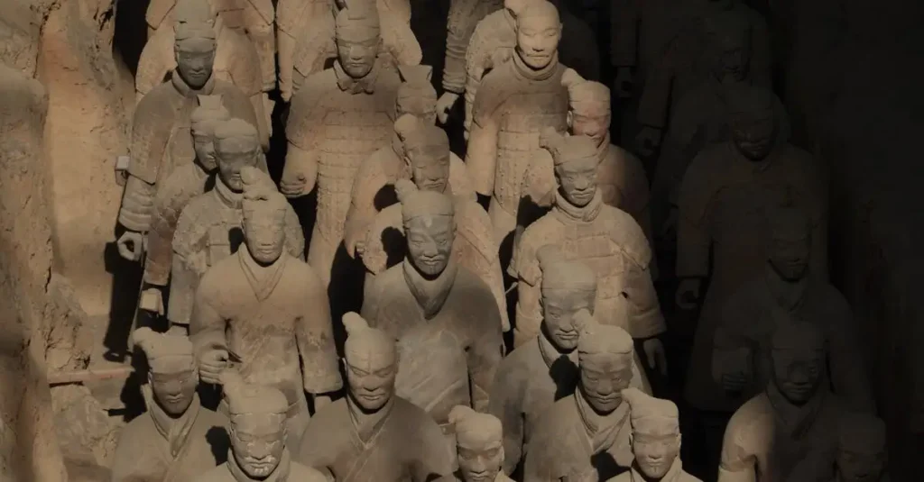 Qual dinastia criou o famoso exército de terracota?