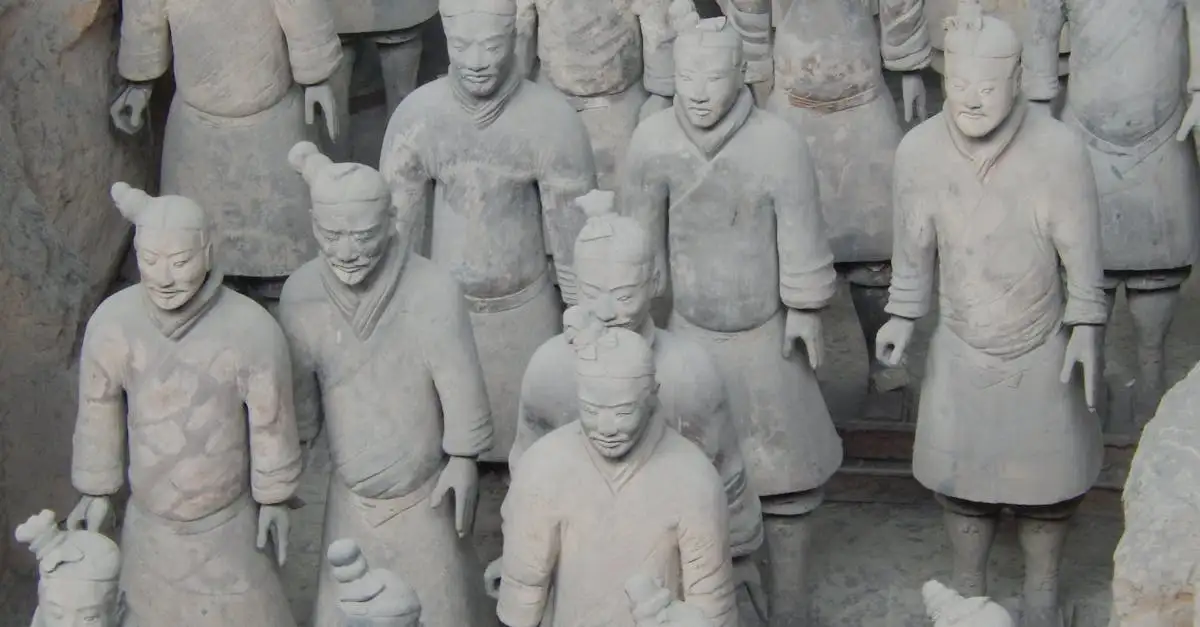 Qual dinastia criou o famoso exército de terracota?