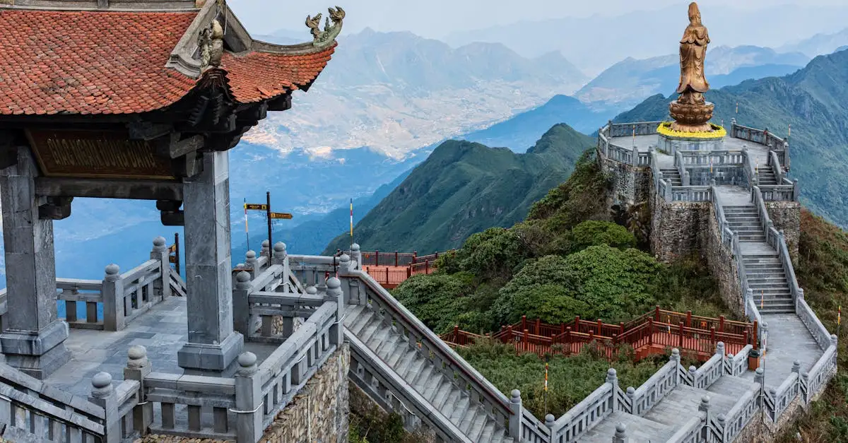 Qual é o pagode de sete níveis no Vietnã?