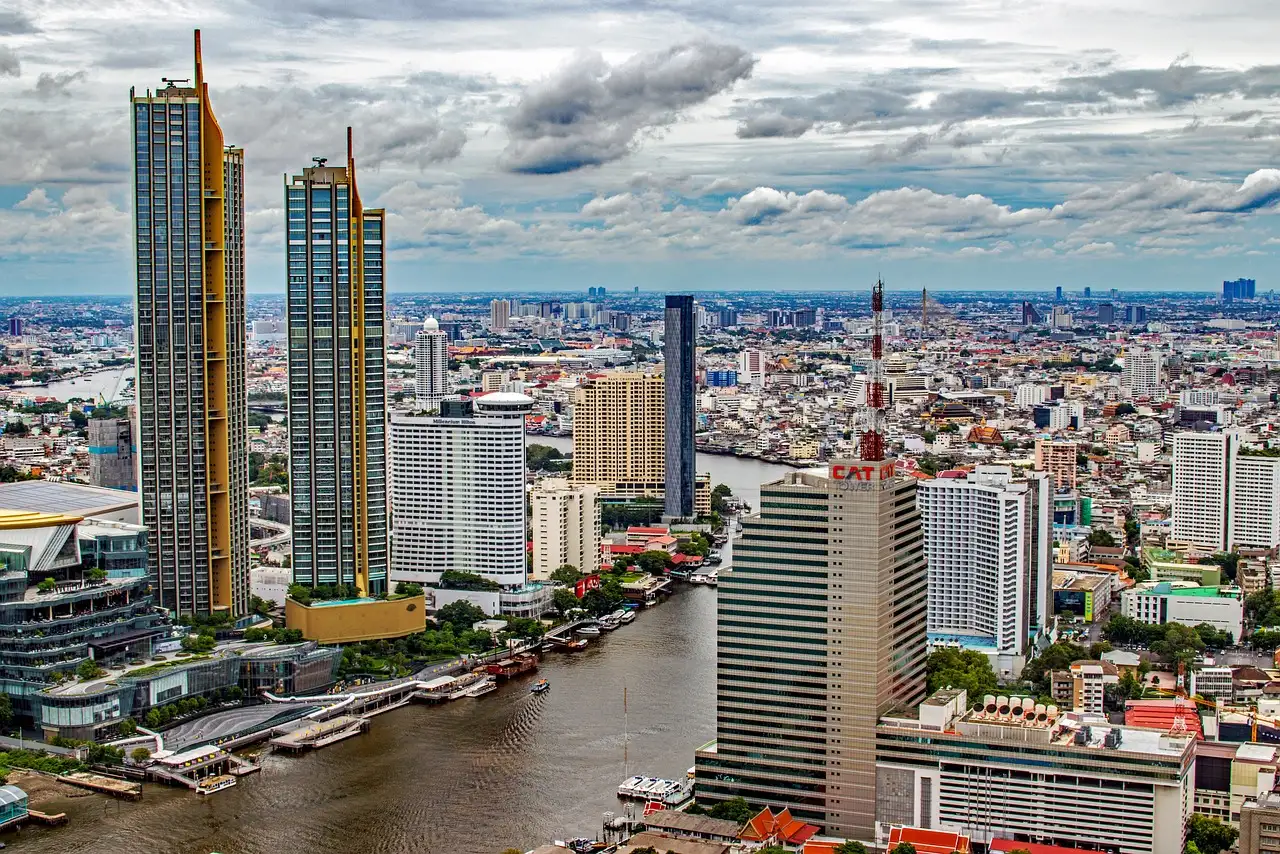 Qual é o rio que atravessa Bangkok, o Chao Phraya?