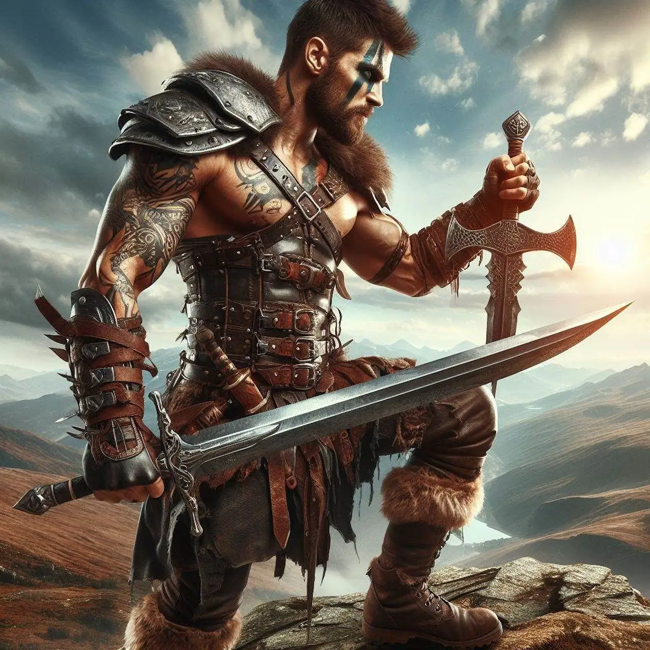Qual a arma essencial para um guerreiro viking?