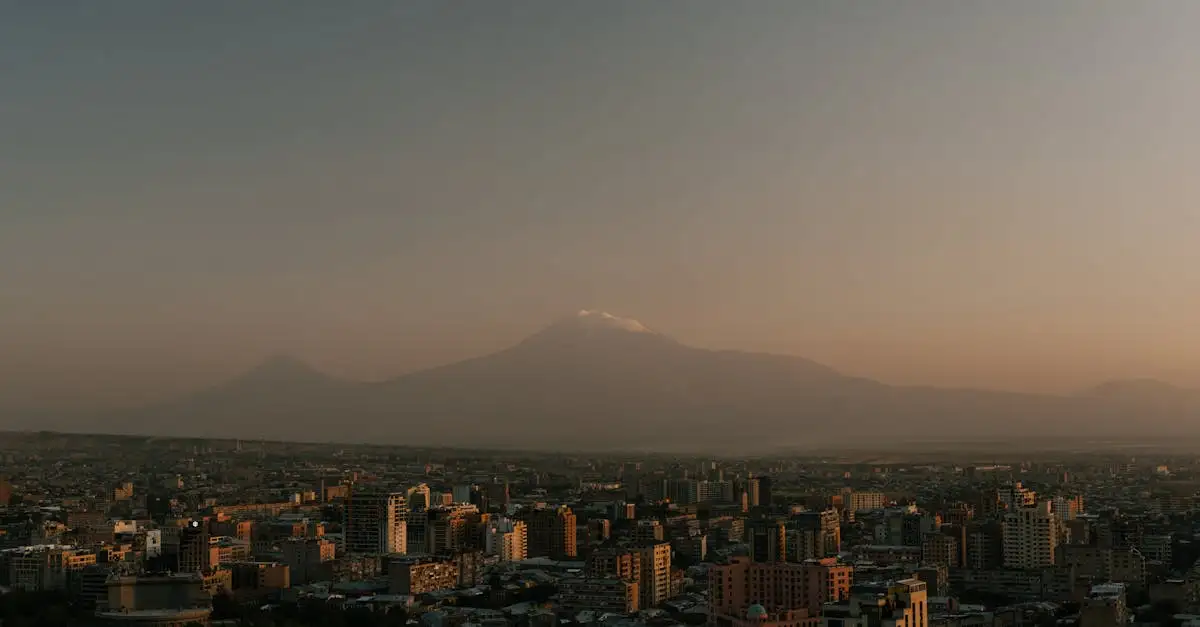 Qual é a cadeia de montanhas da mítica Montanha Ararat?