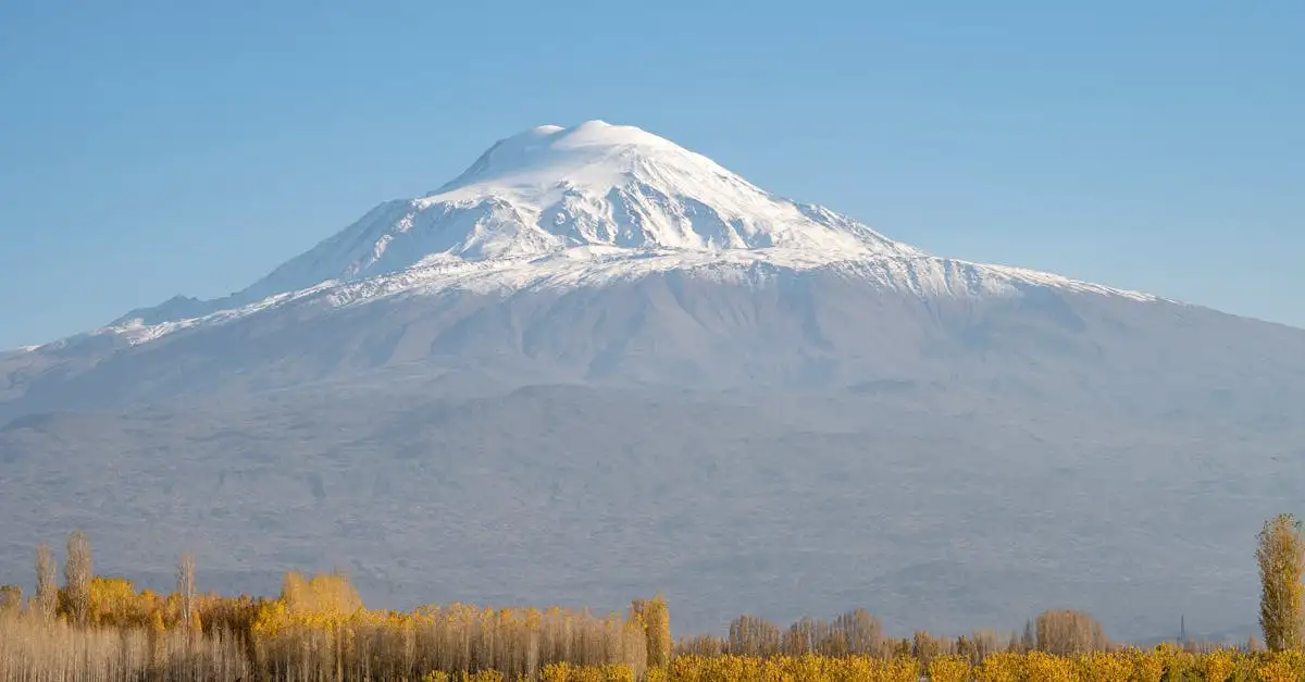 Qual é a cadeia de montanhas da mítica Montanha Ararat?