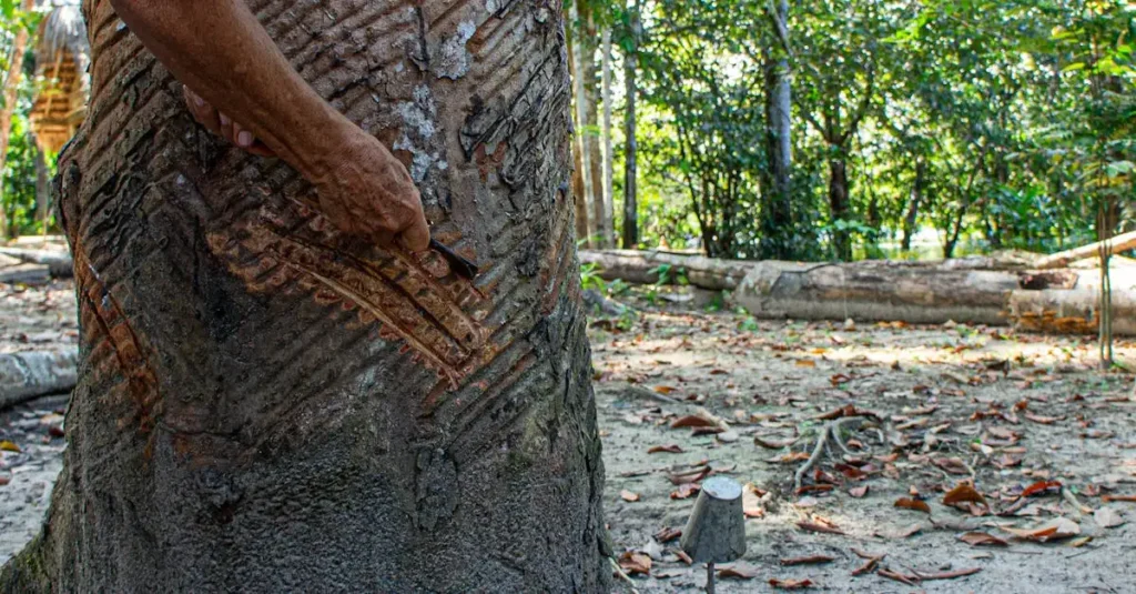 Qual foi a importância da Amazônia no comércio de borracha?