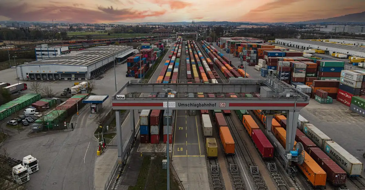 Como as ferrovias impulsionaram o comércio internacional?