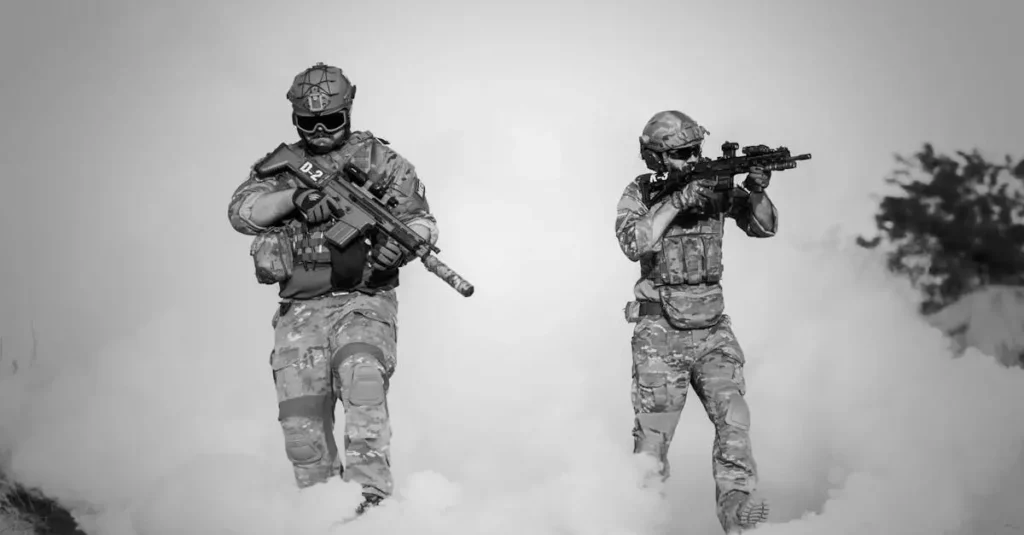 Como os soldados utilizaram lança-chamas na guerra?