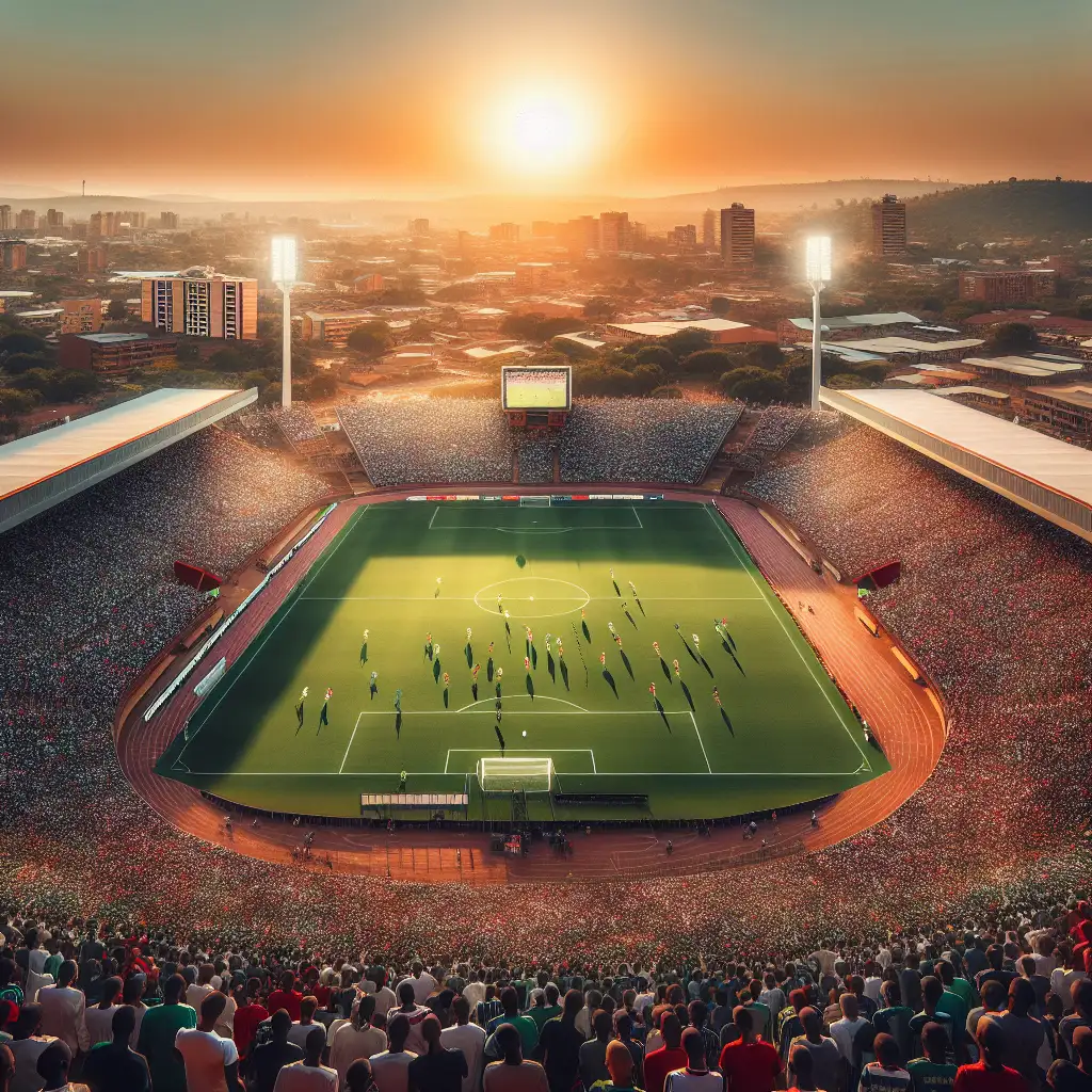 Qual é o estádio do Mamelodi Sundowns em Pretória?