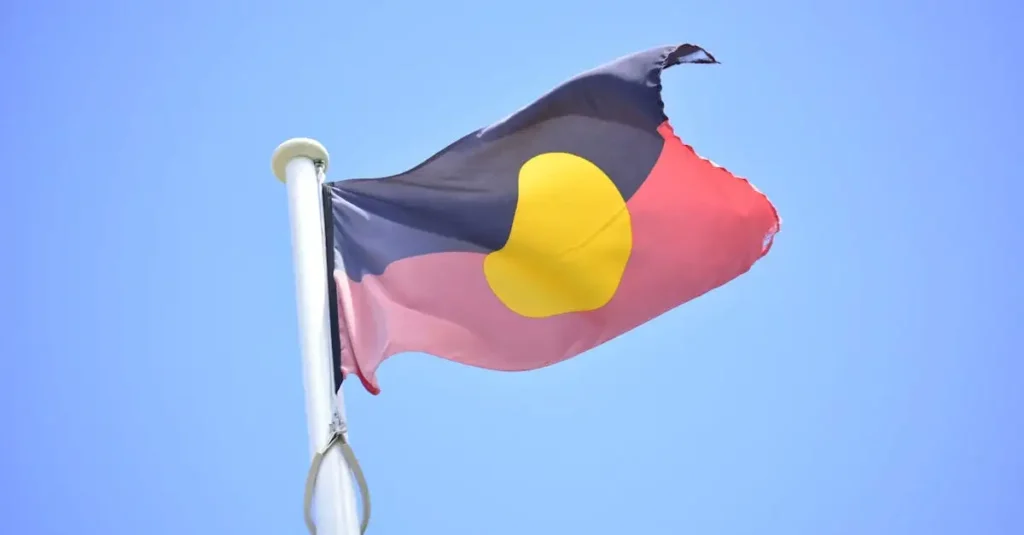 Qual é o nome da bandeira aborígine da Austrália?