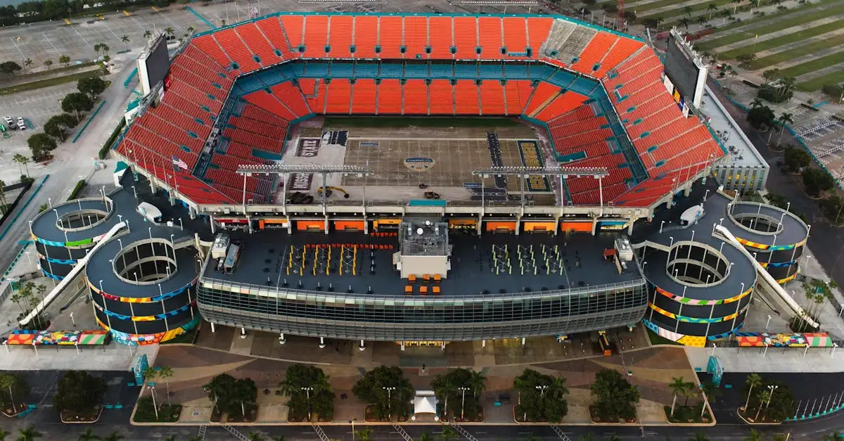 Qual é o nome do estádio onde jogam os Miami Dolphins?