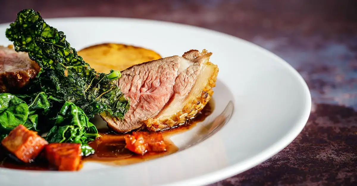 Quais vegetais harmonizam melhor com peito de pato?